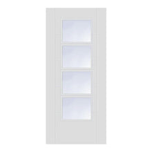 Mendes White Iseo 4 Light Clear Glazed Fd30 Primed Trade Door - JJ Building Materials