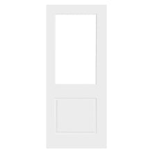 Mendes White Laminate 1 Panel 1 Light Clear Glazed Door - JJ Building Materials