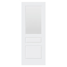 Mendes White Laminate 2 Panel 1 Light Clear Glazed Door - JJ Building Materials