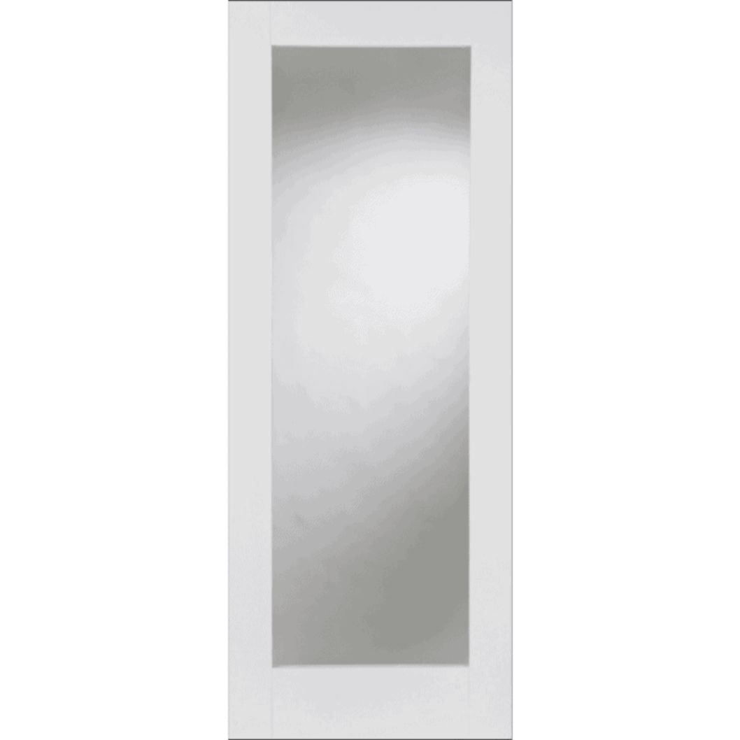 Mendes White Laminate Shaker 1 Light Clear Glazed Door - JJ Building Materials