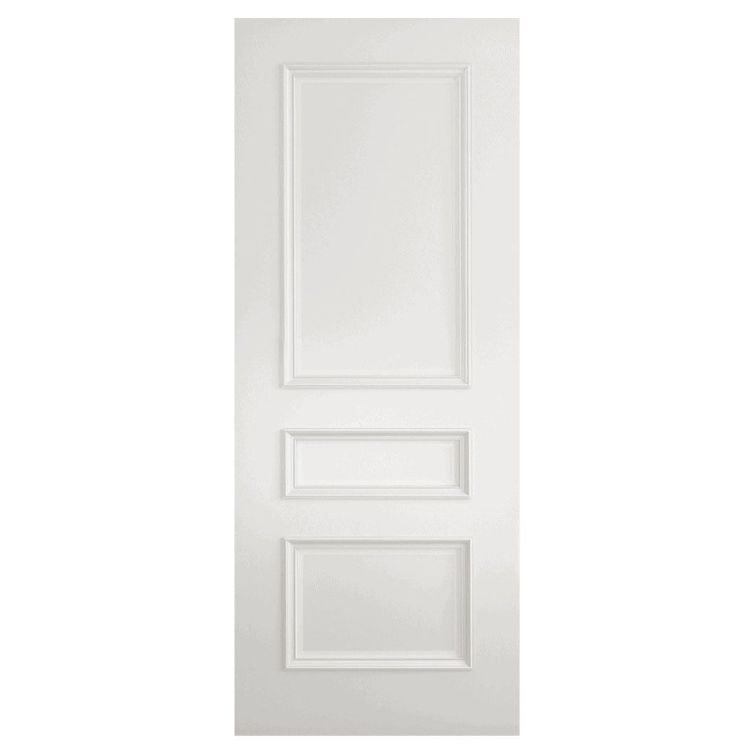 Mendes White Primed Mayfair 3 Panel Raised Mould FD30 Door - JJ Building Materials