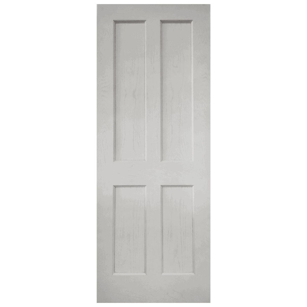 Mendes White Primed Oak Essex 4 Panel FD30 - JJ Building Materials