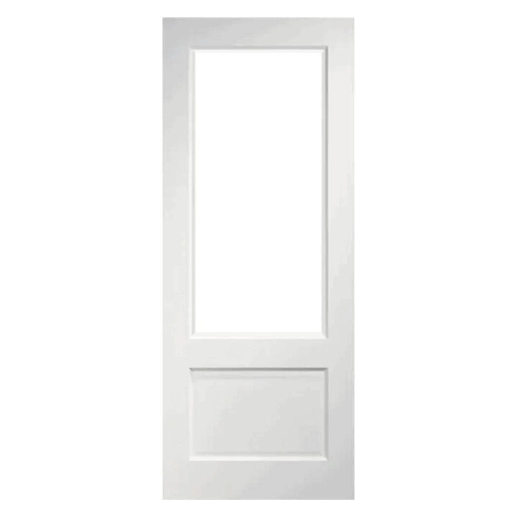 Mendes White Primed Vermont 1 Panel 1 Light Clear Glass Door - JJ Building Materials