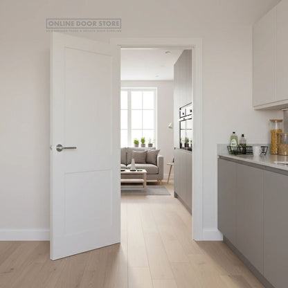 Mendes White Shaker 2 Panel FD30 Door - JJ Building Materials