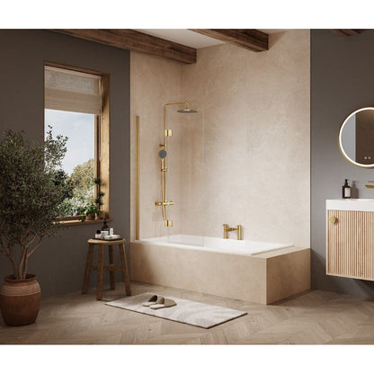 Merlyn 2 Panel Hinged Bathscreen - JJ Building Materials