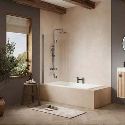 Merlyn 2 Panel Hinged Bathscreen - JJ Building Materials