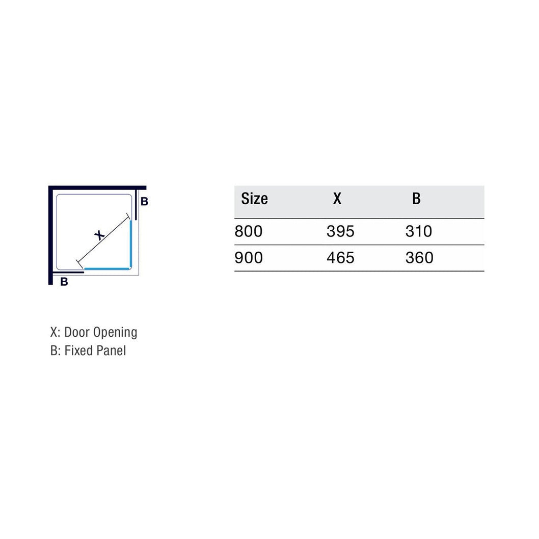 Merlyn 6 Series Corner Door - JJ Building Materials