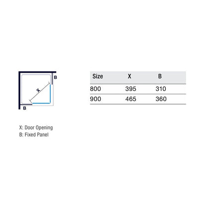 Merlyn 6 Series Corner Door - JJ Building Materials