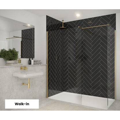 Merlyn 8 mm Wetroom Swivel Panel - JJ Building Materials