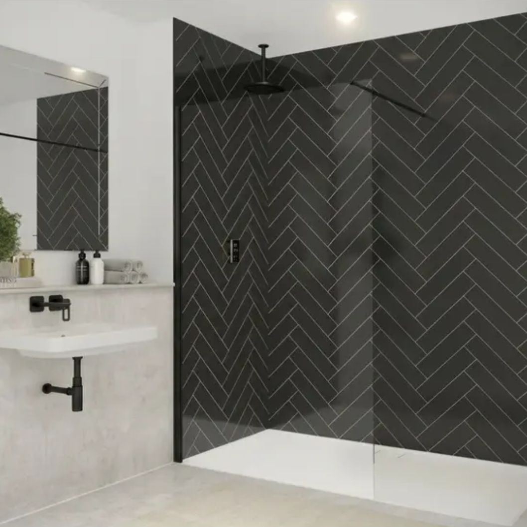 Merlyn 8 mm Wetroom Swivel Panel - JJ Building Materials