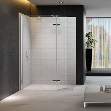 Merlyn 8 Series Showerwall With 350 mm Hinged Swivel Panel - JJ Building Materials