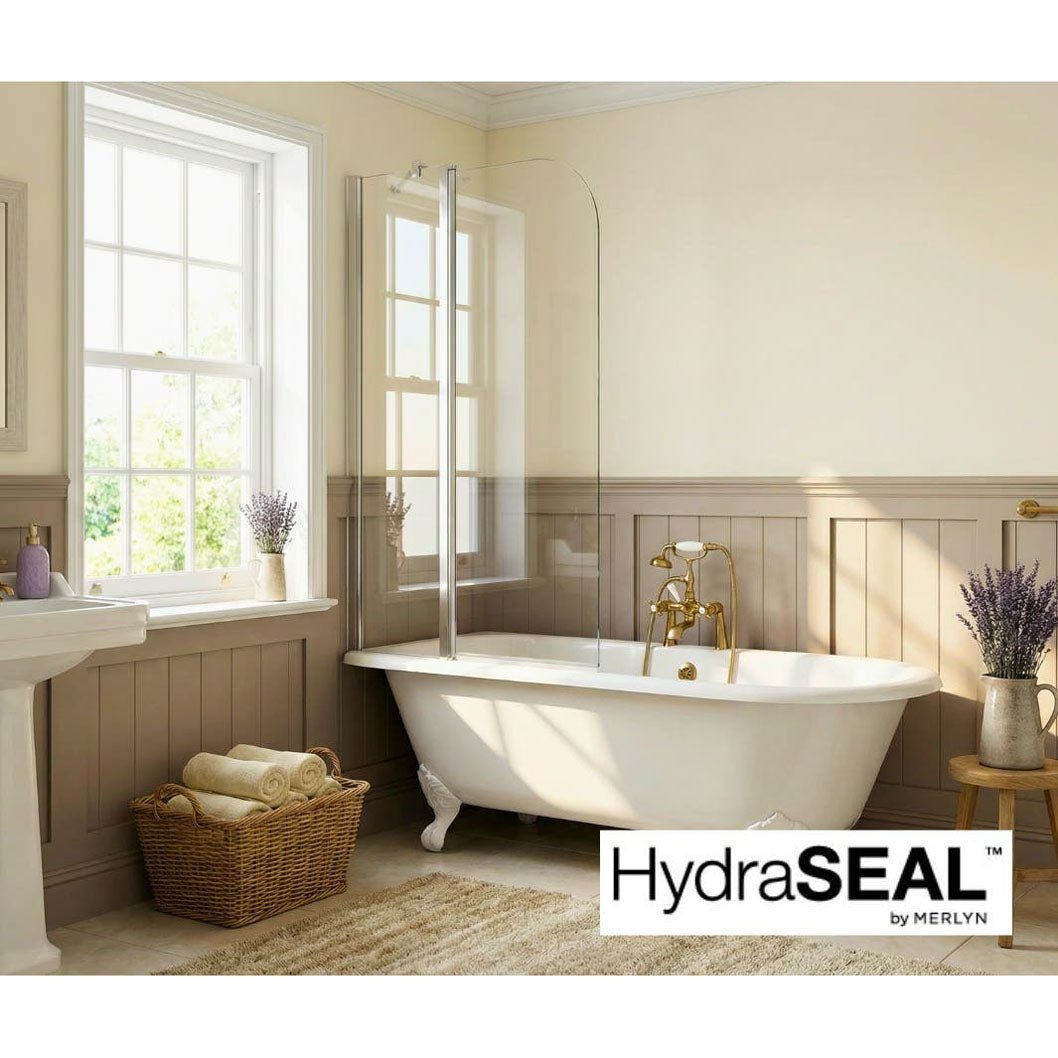 Merlyn Ionic 2 Panel Curved Bathscreen - JJ Building Materials