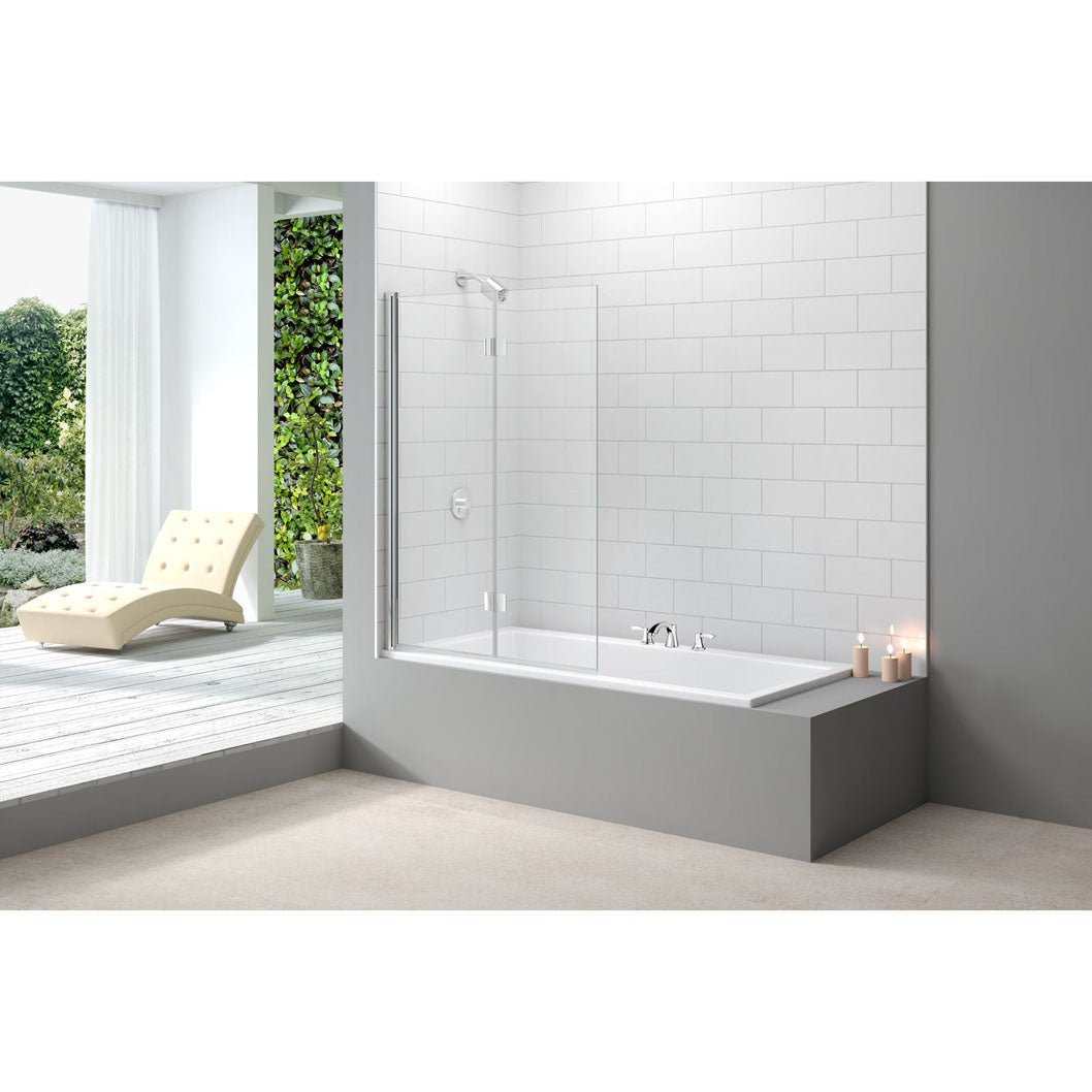 Merlyn Ionic 2 Panel Folding Bathscreen 1100 X 1500 - JJ Building Materials