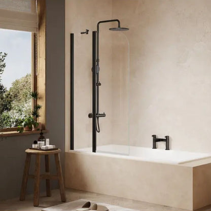 Merlyn Ionic 2 Panel Folding Curved Bathscreen - JJ Building Materials