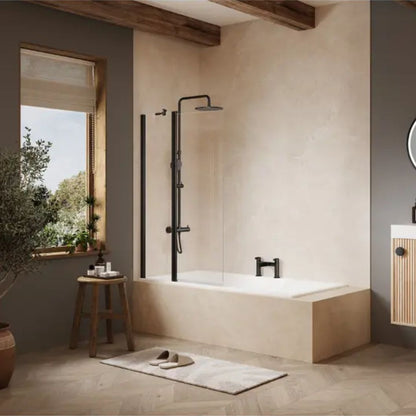 Merlyn Ionic 2 Panel Folding Square Bathscreen - JJ Building Materials