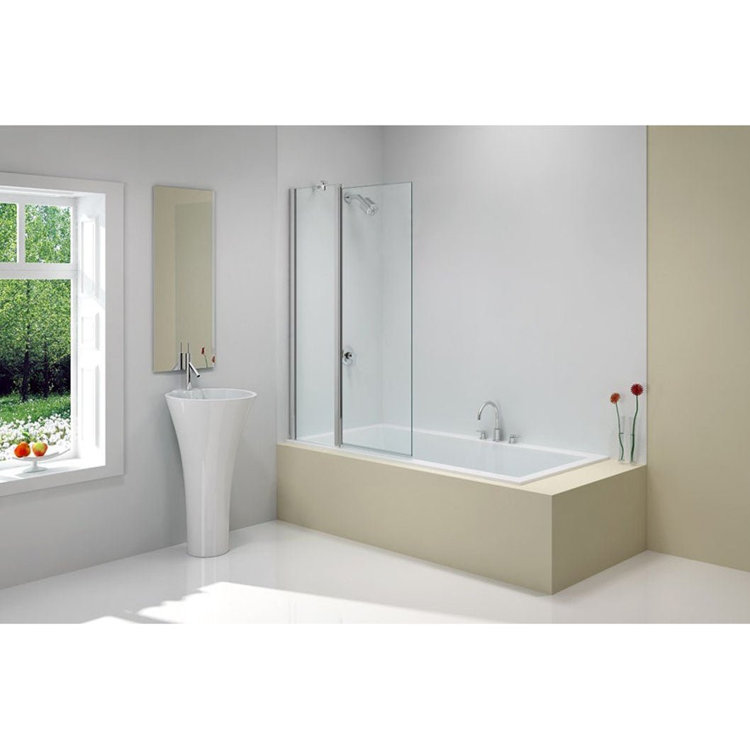 Merlyn Ionic 2 Panel Folding Square Bathscreen - JJ Building Materials