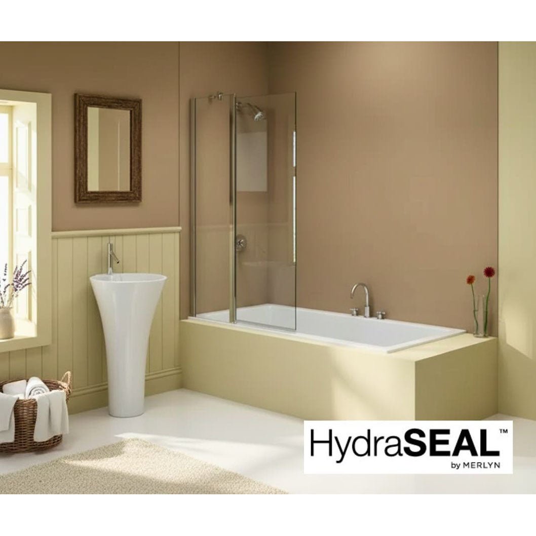Merlyn Ionic 2 Panel Folding Square Bathscreen - JJ Building Materials