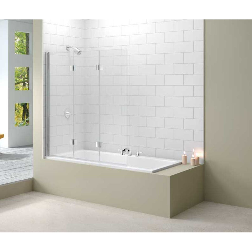 Merlyn Ionic 3 Panel Folding Bathscreen 1400 X 1500 - JJ Building Materials