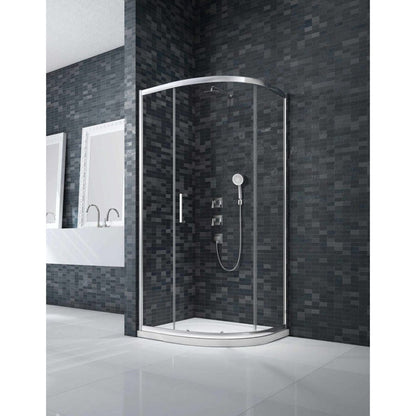 Merlyn Ionic Essence Framed 1 Door Quadrant 900 X 900 mm - JJ Building Materials