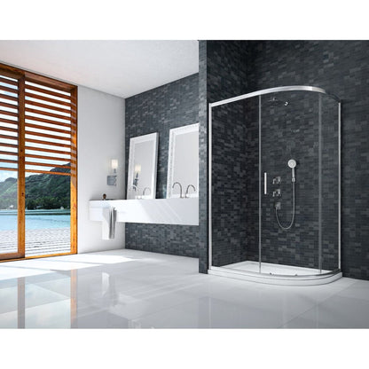 Merlyn Ionic Essence Framed 1 Door Quadrant 900 X 900 mm - JJ Building Materials