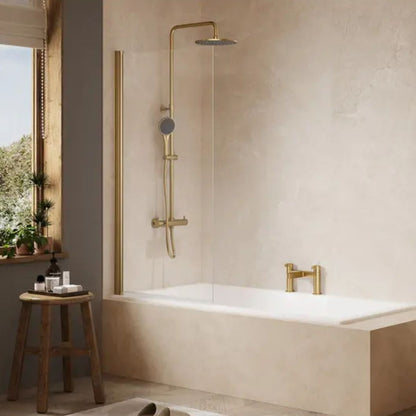 Merlyn Ionic Fixed Single Square Bath Screen - JJ Building Materials
