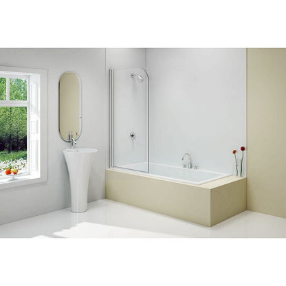 Merlyn Ionic Single Curved Panel Bathscreeen - JJ Building Materials