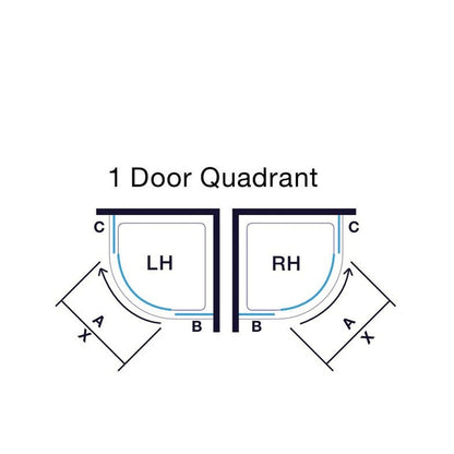 Merlyn Mbox 1 Door Quadrant - JJ Building Materials