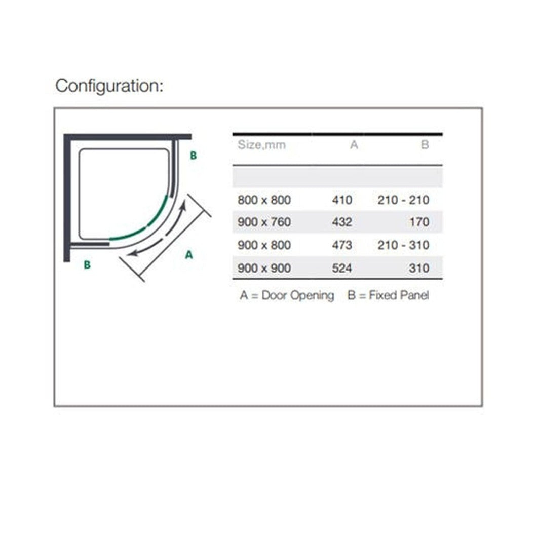 Merlyn Mbox 2 Door Offset Quadrant - JJ Building Materials