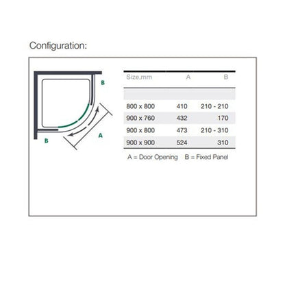 Merlyn Mbox 2 Door Offset Quadrant - JJ Building Materials