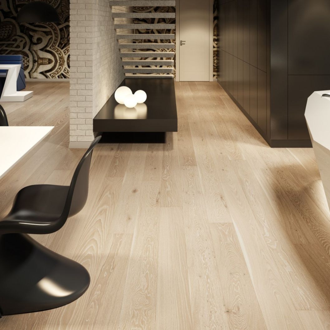 Mojave Brushed Matt Lacquer Engineered Wood Flooring - 2.77m2 Pack Size | Contemporary Range - JJ Building Materials