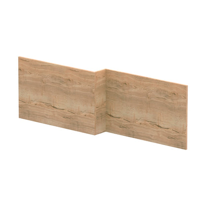 Hudson Reed Bath Panels 1700mm Shower Bath Front Panel Contemp Autumn Oak MFC Textured Woodgrain 540x1698x163mm