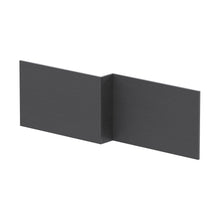 Hudson Reed Bath Panels Square Shower Bath Front Panel Contemp Graphite Grey Woodgrain MFC Textured Woodgrain 540x1698x163mm