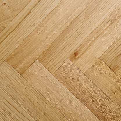 Nanzen Oak Block Brushed UV Oil Engineered Wood Flooring - 0.648m2 Pack Size | Parquet Range - JJ Building Materials