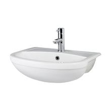 Hudson Reed Furniture Worktops And Basins 500mm Semi Recessed Basin Contemp White Vitreous China 170x500x390mm