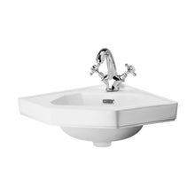 Hudson Reed Richmond 420mm Corner Basin Trad White Vitreous China 190x600x450mm