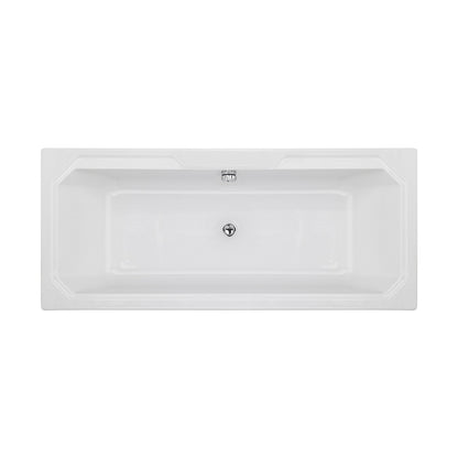 Hudson Reed Ascott Art Deco Bath (1800x800) Trad White Acrylic