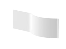 Nui 1500mm P Shaped Front Panel Contemporary European White Acrylic 500x1500x30mm - JJ Building Materials