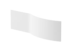 Nui 1700 B Shaped Front Panel Cw Fixing Kit Contemporary European White Acrylic 500x1800x30mm - JJ Building Materials