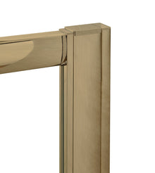 Nui 1850mm Brushed Brass Profile Extension Kit Contemporary Aluminium 1850x20x49mm - JJ Building Materials