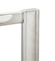 Nui 1900mm Profile Extension Kit For Rene Enclosures Contemporary Chrome Aluminium 1900x17x27mm - JJ Building Materials