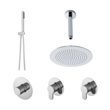 Nui 2 Outlet Arvan Double Bundle With Stop Taps Contemporary Chrome Brass ABS - JJ Building Materials
