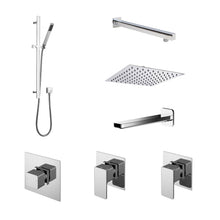 Nui 3 Outlet Bundle Windon With Stop Tap & Diverter Contemporary Chrome Brass ABS - JJ Building Materials