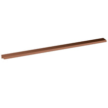 Nui 500mm Finger Pull Handle Contemporary Brushed Bronze Aluminium 17x500x36mm - JJ Building Materials