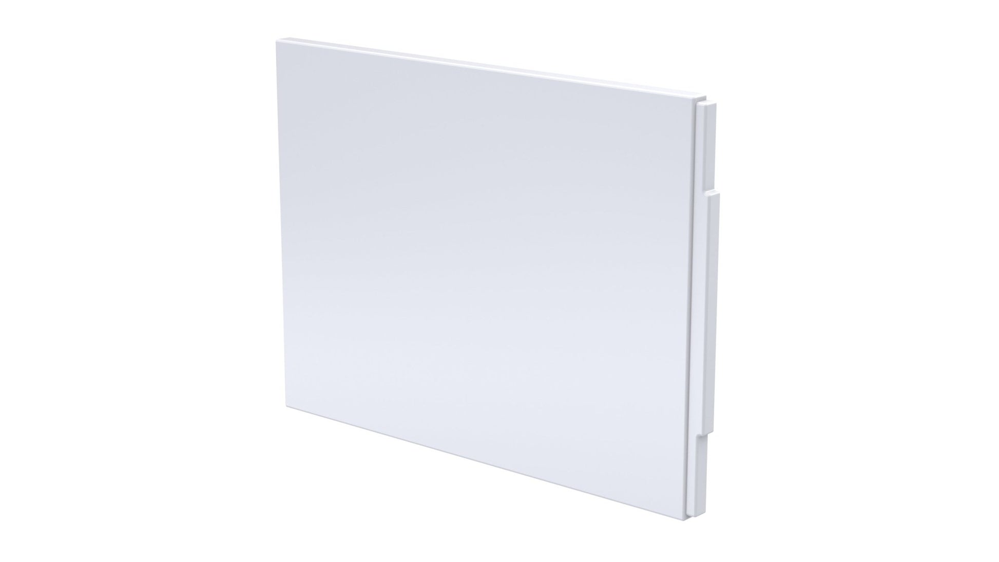Nui Acrylic End Panel (700mm) Contemporary European White 510x700x25mm - JJ Building Materials