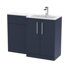 Nui Arno 1100mm Right Hand Combination Contemporary Midnight Blue MFC Painted Matt,stone 858x1105x390mm - ARN2912R - JJ Building Materials