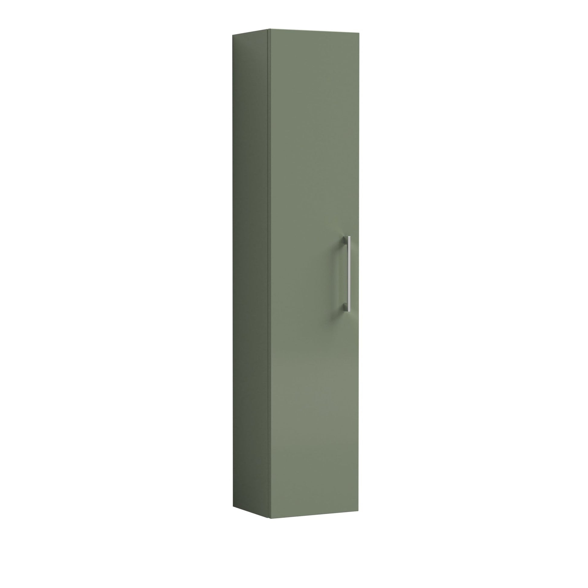 Nui Arno 300mm Tall Unit (1 Door) Contemporary Satin Green MFC Painted Matt 1433x300x253mm - JJ Building Materials