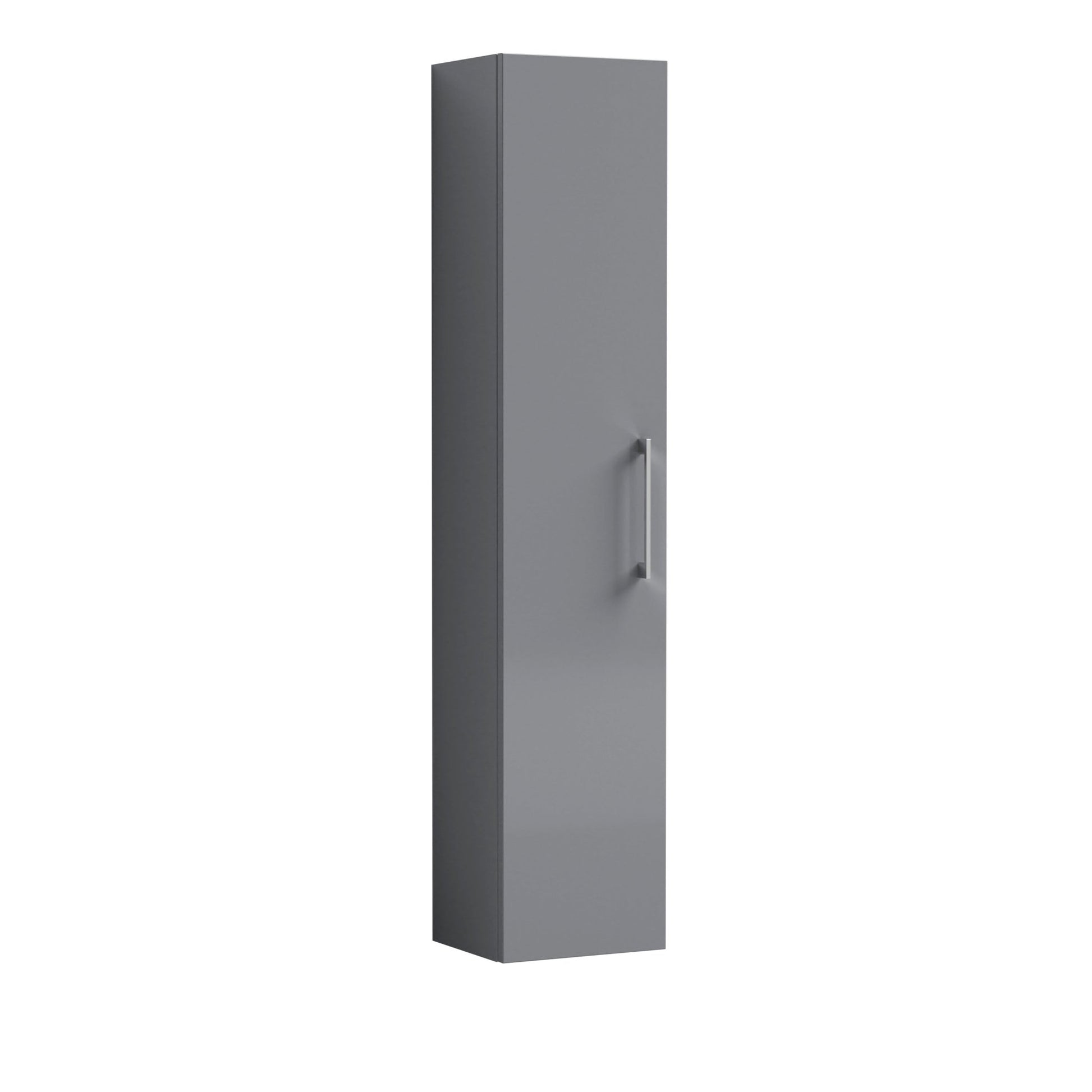Nui Arno 300mm Tall Unit (1 Door) Contemporary Satin Grey MFC Painted Matt 1433x300x253mm - JJ Building Materials