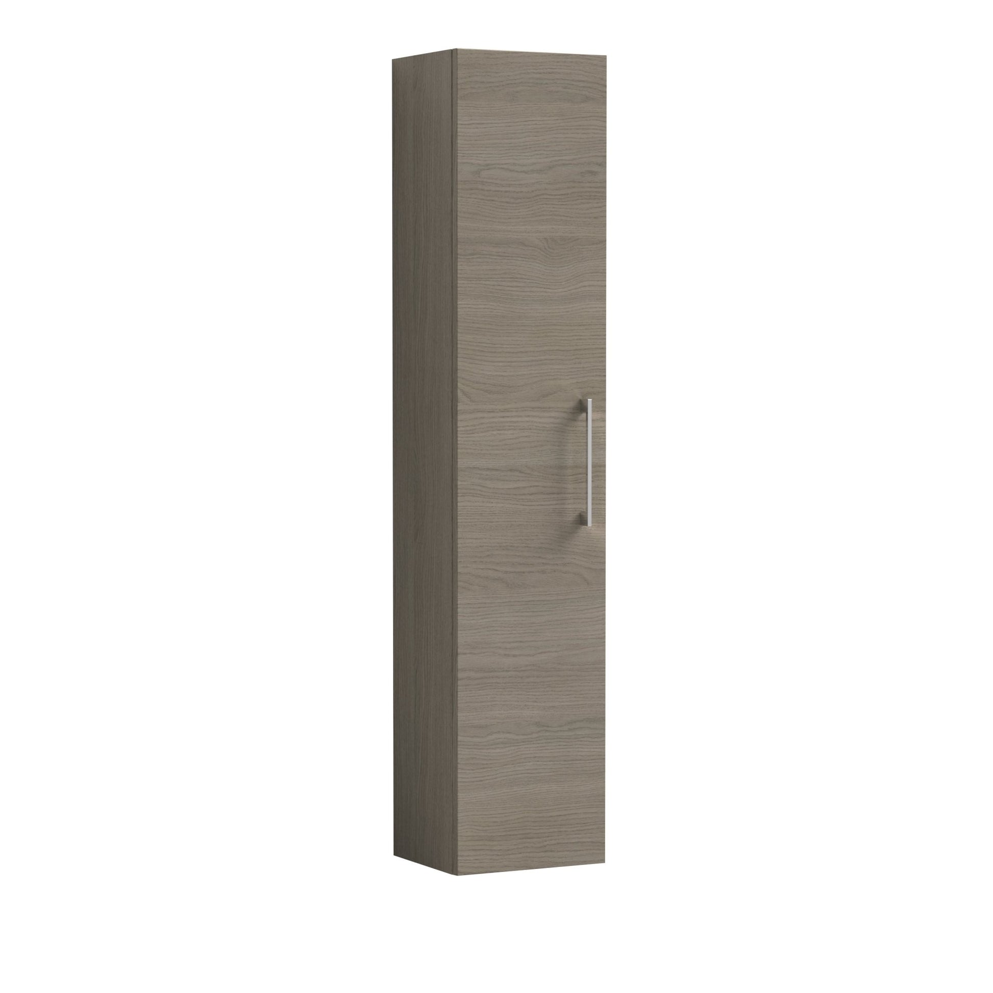 Nui Arno 300mm Tall Unit (1 Door) Contemporary Solace Oak MFC Textured Woodgrain 1435x300x260mm - JJ Building Materials