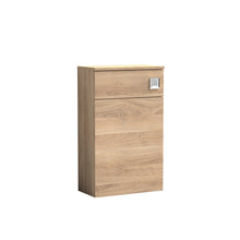 Nui Arno 500mm Wc Unit Contemporary Bleached Oak MFC Textured Woodgrain 818x502x260mm - JJ Building Materials