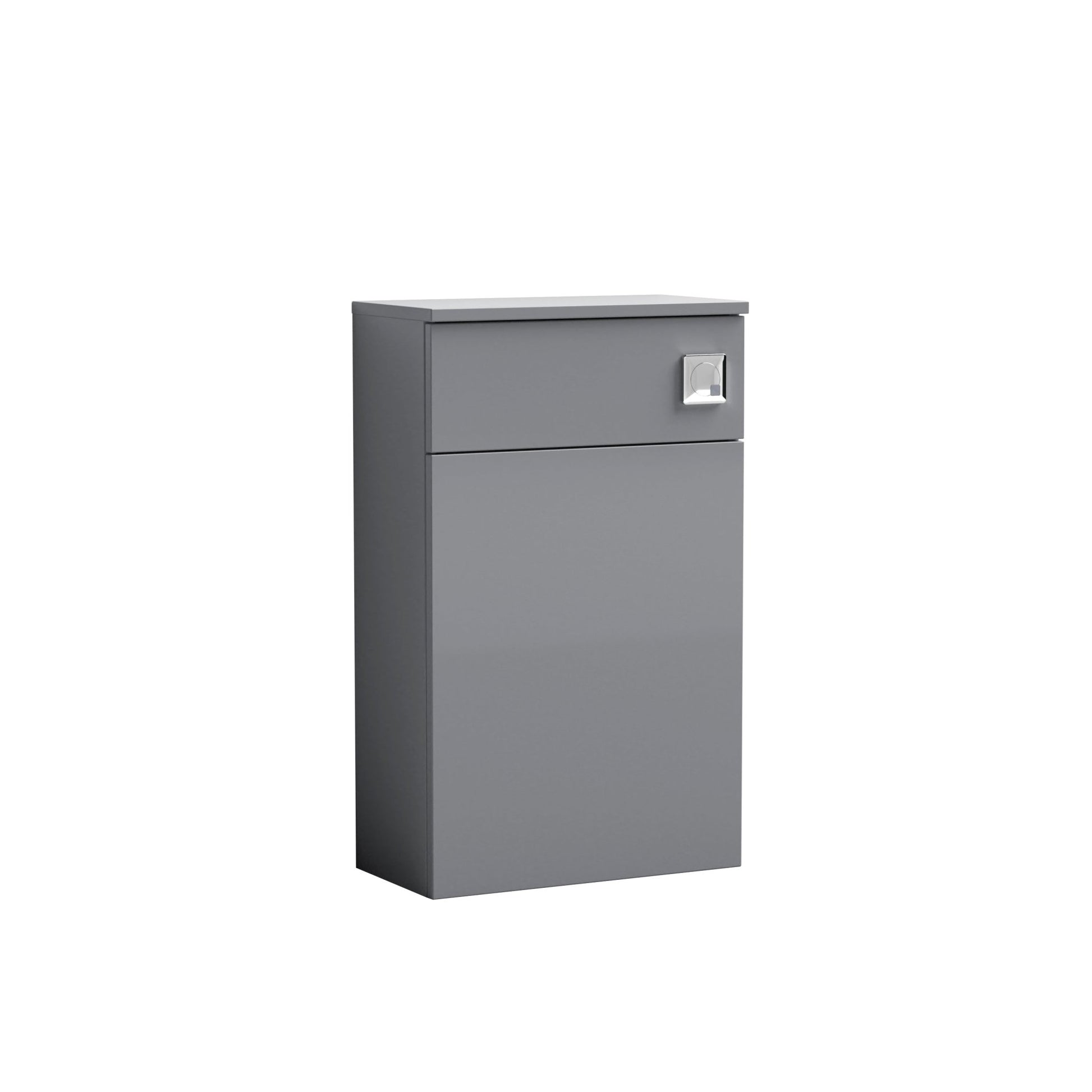 Nui Arno 500mm Wc Unit Contemporary Satin Grey MFC Painted Matt 818x502x253mm - JJ Building Materials